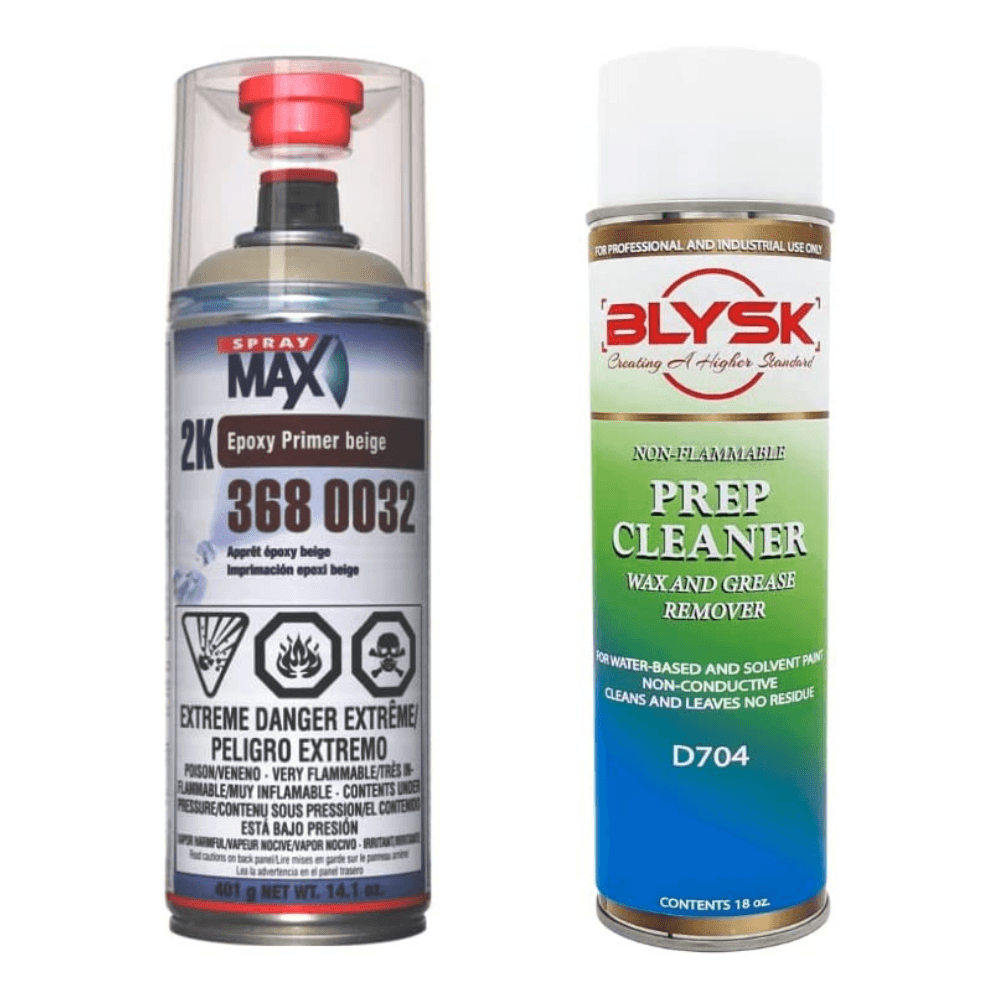 Blysk Bundle- Spray Max Epoxy Primer Beige for Cleaned and Sanded Surfaces-Blysk Prep Cleaner Wax and Grease Remover. - Maazzo