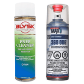 Blysk Bundle- Spray Max Clear Glamour 2K Clear Coat with Very High Chemical, Gasoline, and Weather resistance for Sealing-Blysk Prep Cleaner, Wax and Grease Remover - Maazzo