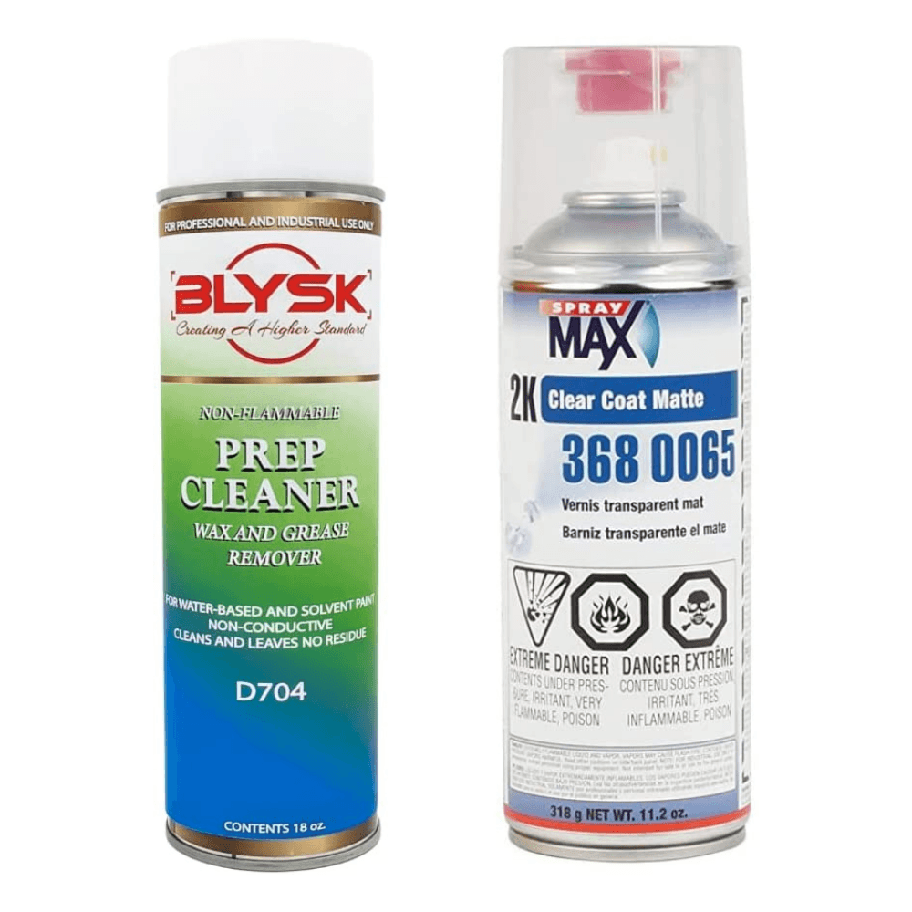 Blysk Bundle- Spray Max 2K Clear Matte, Develop for The Small Damage Repair-Blysk Prep Cleaner, Wax and Grease Remover - Maazzo