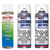 Blysk-bundle (2) Spray Max 1K Clear Acrylic for Quick Coating and Long-Term Sealing-Blysk Prep Cleaner Wax and Grease Remover Non-Flammable