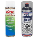 Blysk Bundle- Spray Max 1K Trim Paint Black Matte for topcoat paint jobs and spot repairs on cars, motorcycles and other applications-Blysk Prep Cleaner, Wax and Grease Remover. - Maazzo