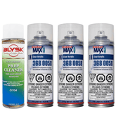 Blysk Bundle- (3) Spray Max 1K Clear Acrylic for quick coating and long-term sealing-Blysk Prep Cleaner Wax and Grease Remover Non-Flammable - Maazzo