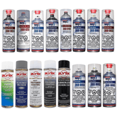 BLYSK & SprayMax Variation Pack, (16) Cans, 2K Epoxy Primer Black, 1K 3 n1 Primer Shade Gray, 2K Clear Satin, 2K Hot Rod Black Satin, 2K Clear Matte, 1K Clear Acrylic, Spray Coat Kit, Car Repair - Maazzo