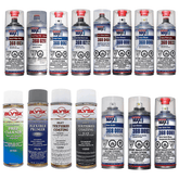 BLYSK & SprayMax Variation Pack, (15) Cans, 2K Epoxy Primer Black, 1K 3 n1 Primer Shade Gray, 2K Clear Satin, 2K Hot Rod Black Satin, 2K Clear Matte, 1K Clear Acrylic, Spray Coat Kit, Car Repair - Maazzo