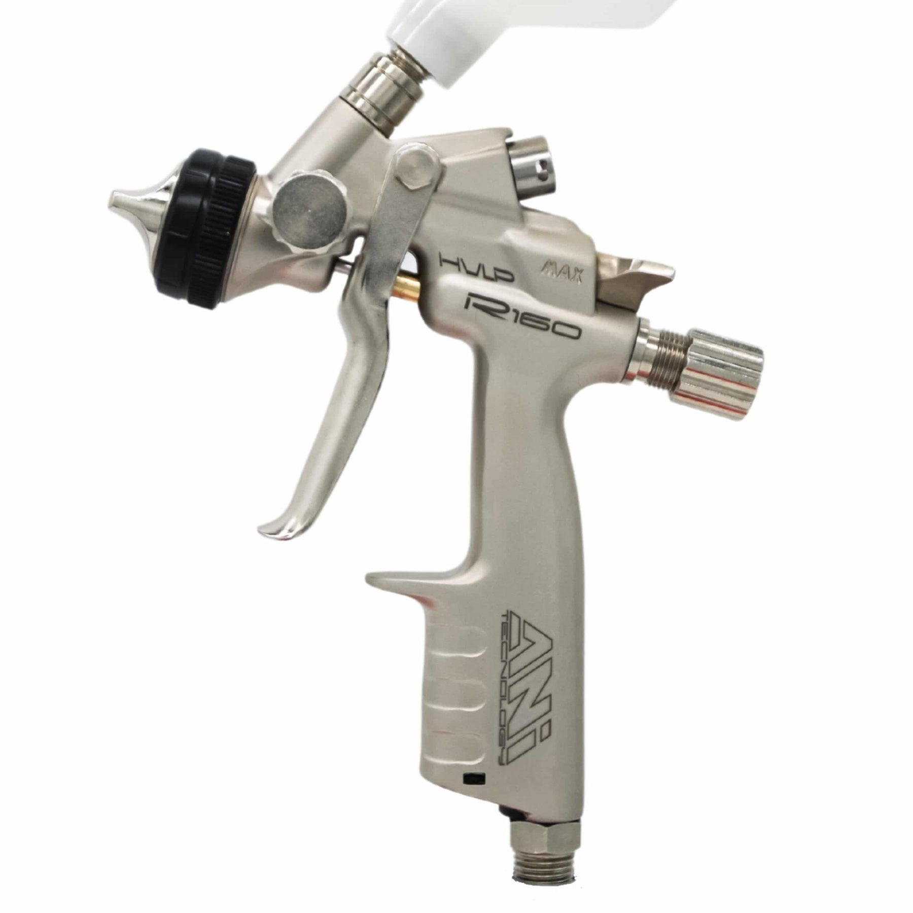 ATOM Mini X16 Professional Mini Spray Gun HVLP w/ GunBudd® Ultra Lighting  System