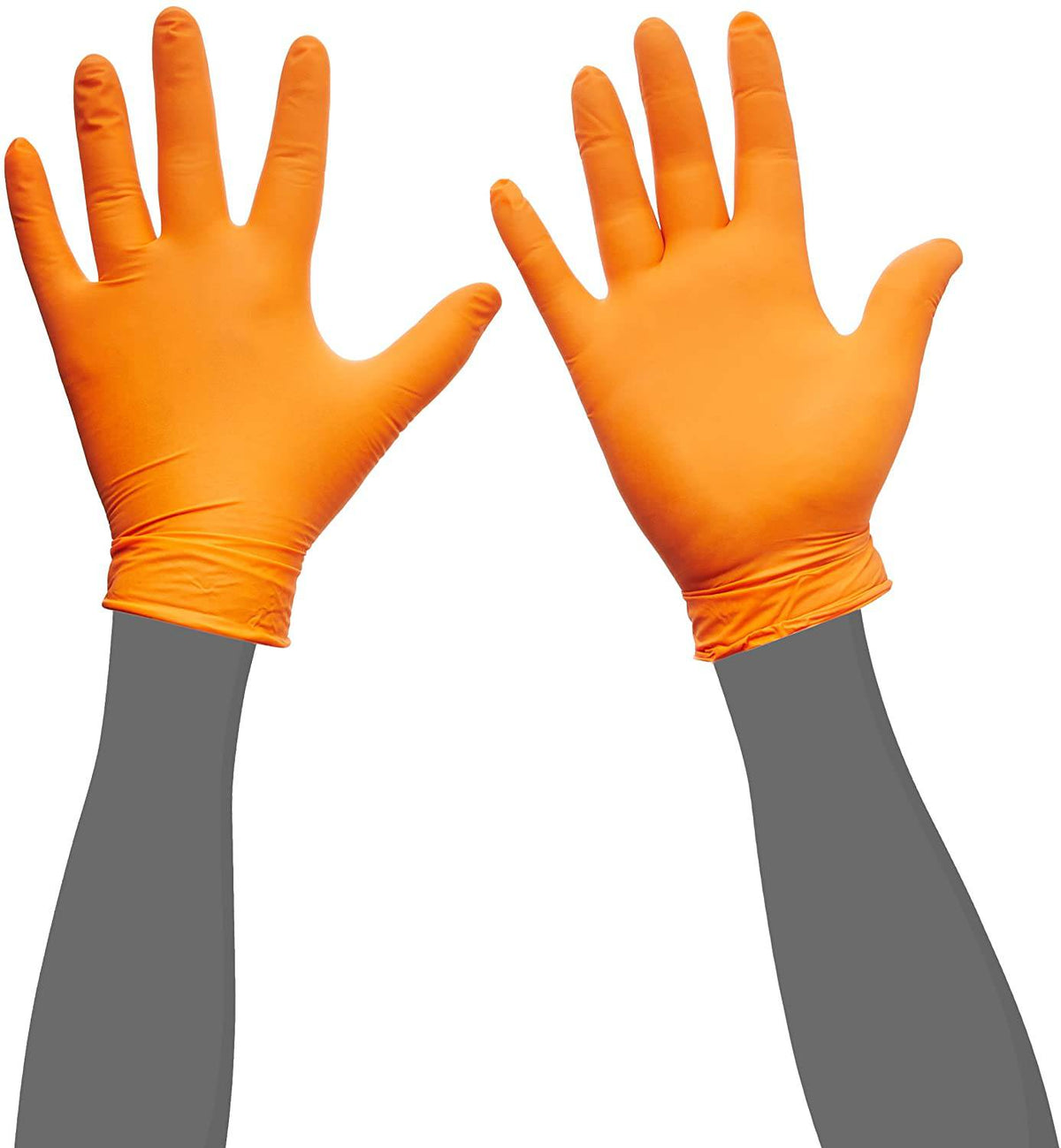Orange Lightning Nitrile Gloves - Maazzo
