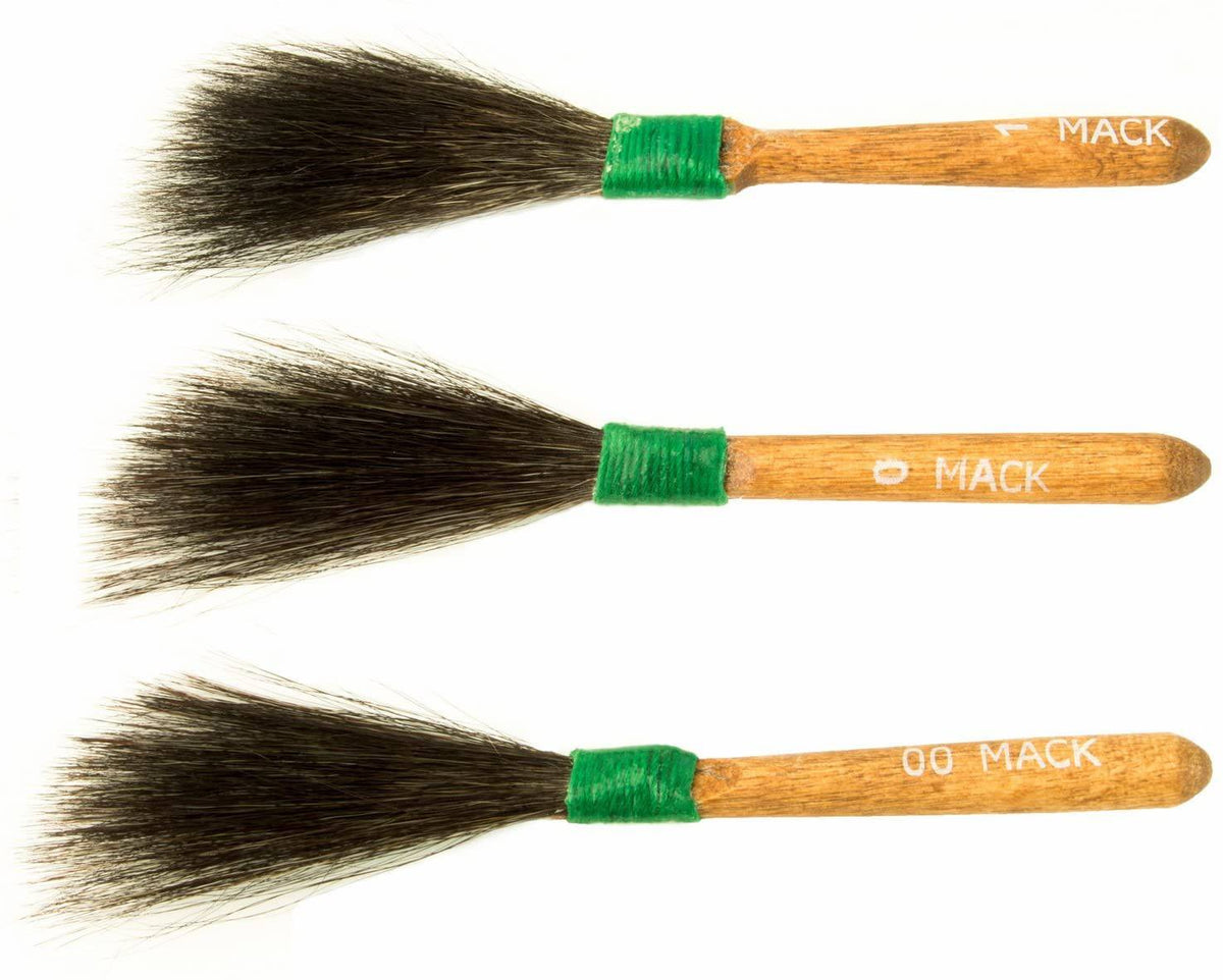 Andrew Mack Sword Striper Pinstriping Brush Series 20 Sizes 0, 00, 1 - Maazzo