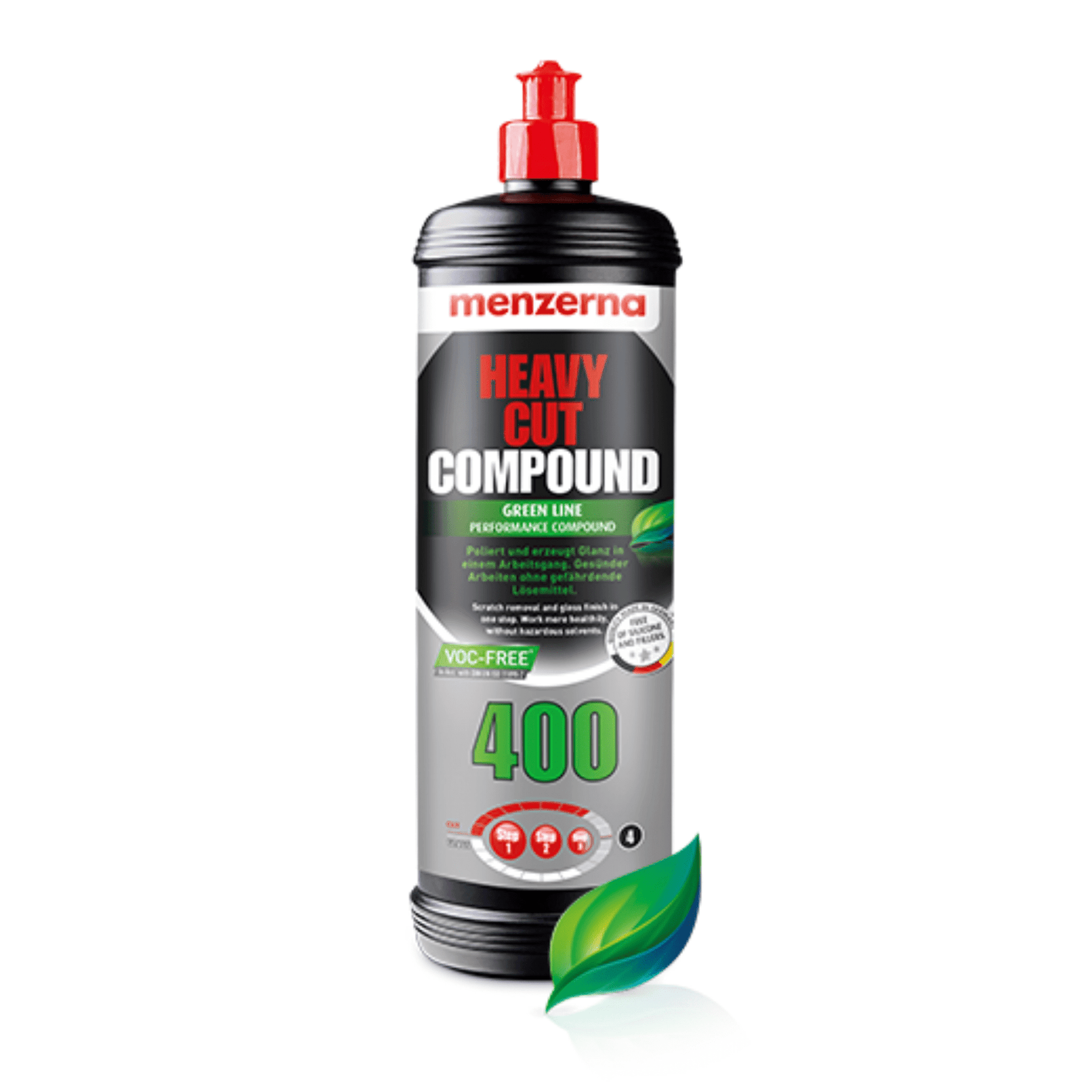 Menzerna Heavy Cut Polishing Compound 400 Green Line - Environmentally Friendly 8oz