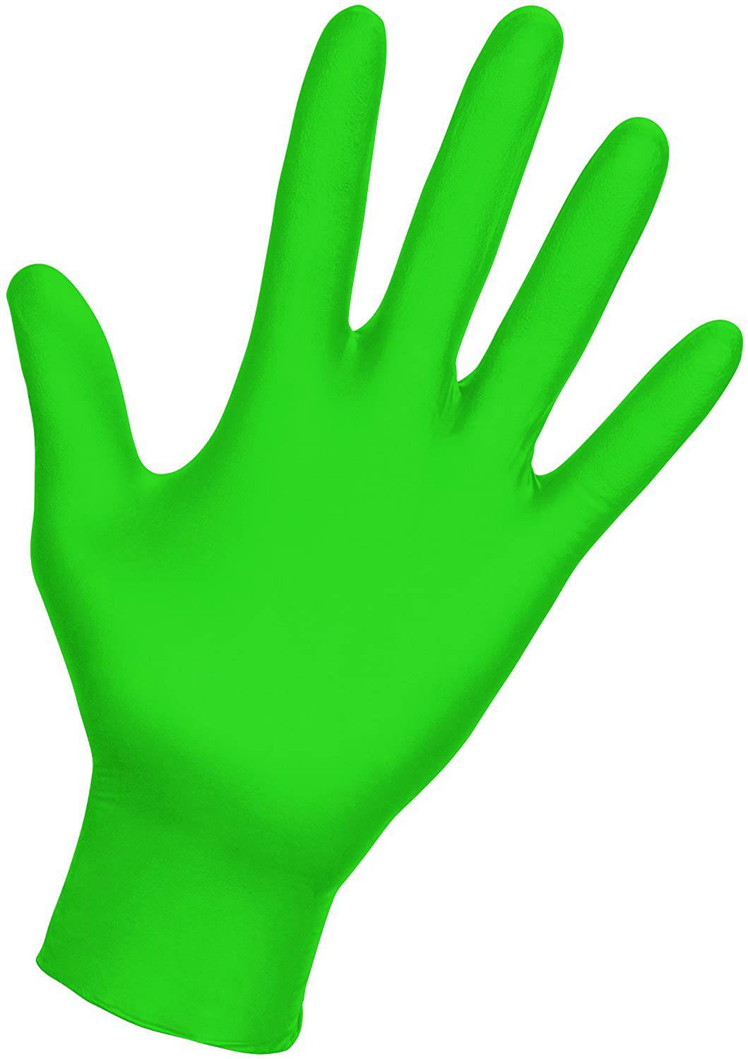 Neon Green Latex Powder-Free Gloves - Maazzo